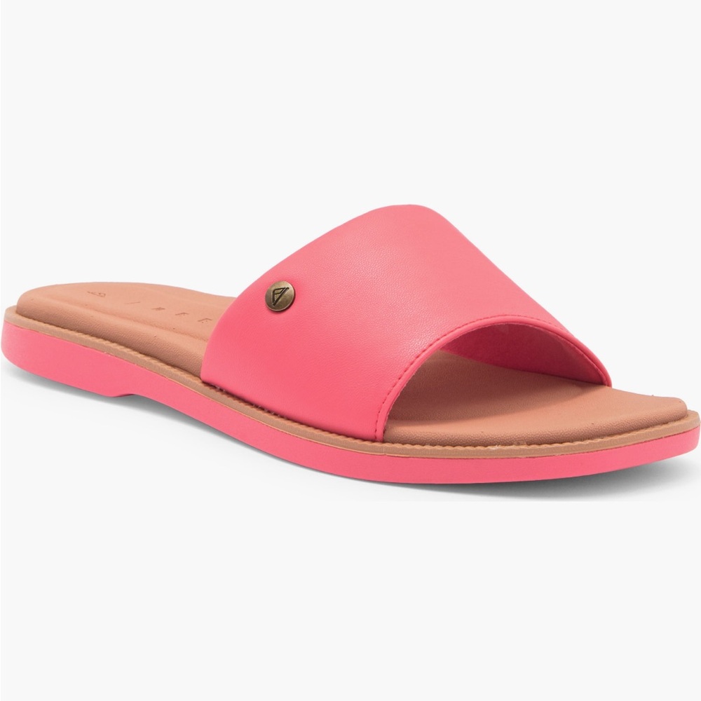 New! REEF Sunny Arrianah Pink Slide Sandals, 9